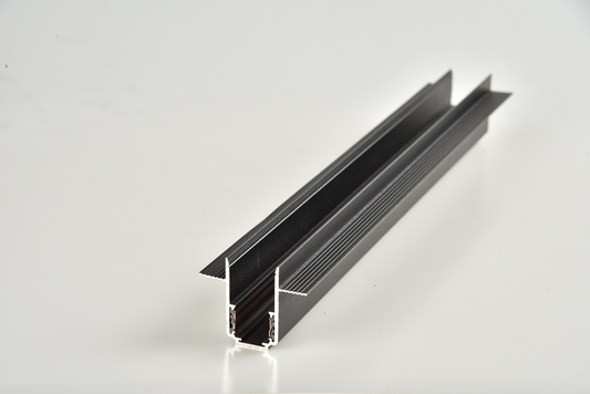 2.0 thickness four wire reccessed magnetic aluminum track rail