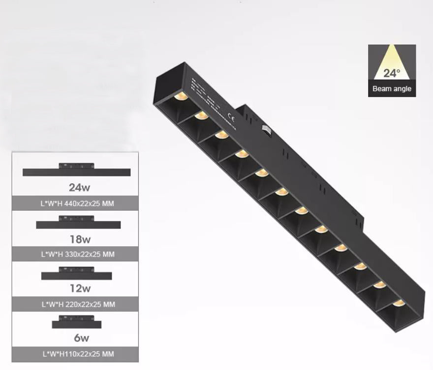Customized Wholesale Led Commercial Track Light Black Led Track Spot Light 18W for hotel project